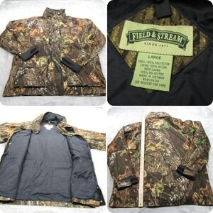 Mossy Oak Jacket Mens‎ Medium Field & Stream Break Up Camo Waterproof 3in1 Shell